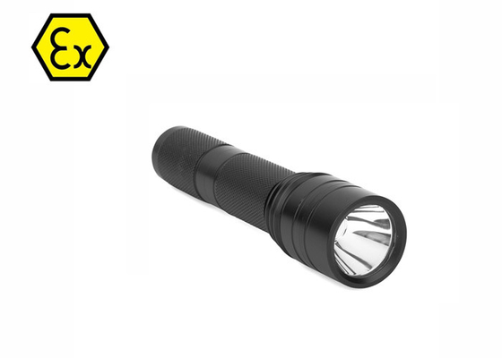 Schwarze ex Beweis-Taschenlampe 300Lm/Größe der lange Strecken-Taschenlampen-Φ32×135 Millimeter