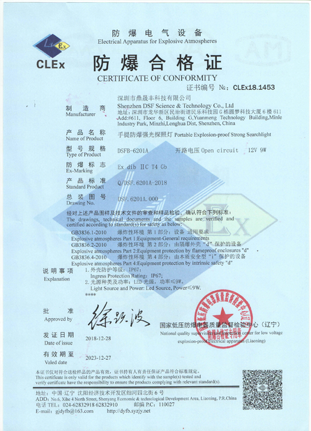 China Shenzhen DSF Science&amp;Technology Co., Ltd. zertifizierungen